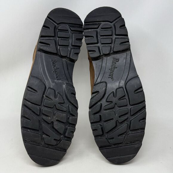 Rockport Waterproof Chukka Boots Mens 13 N Narrow Brown Leather Preppy Gorpcore - Picture 14 of 16